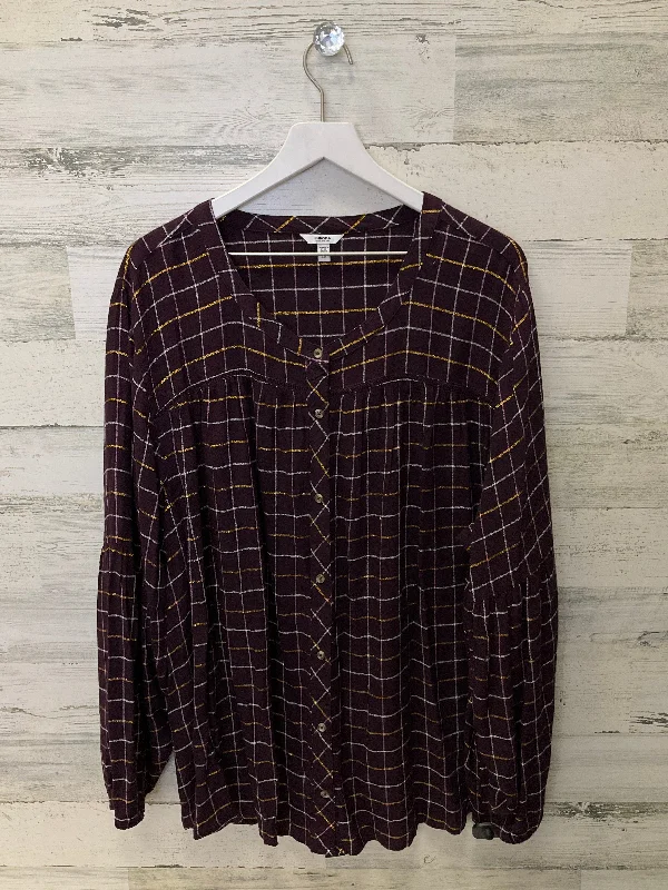 Comfortable Outfits Top Long Sleeve By Sonoma  Size: 3x