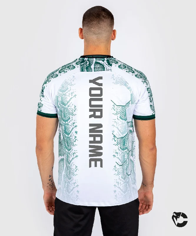 Advanced Design UFC Adrenaline by Venum Personalized Authentic Fight Night Men’s Jersey - Emerald Edition - White/Green