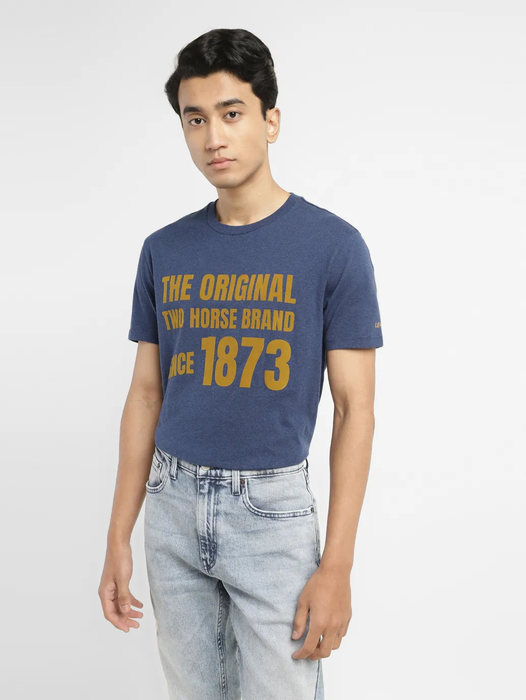 Casual Ease Men's Typographic Print Slim Fit T-shirt