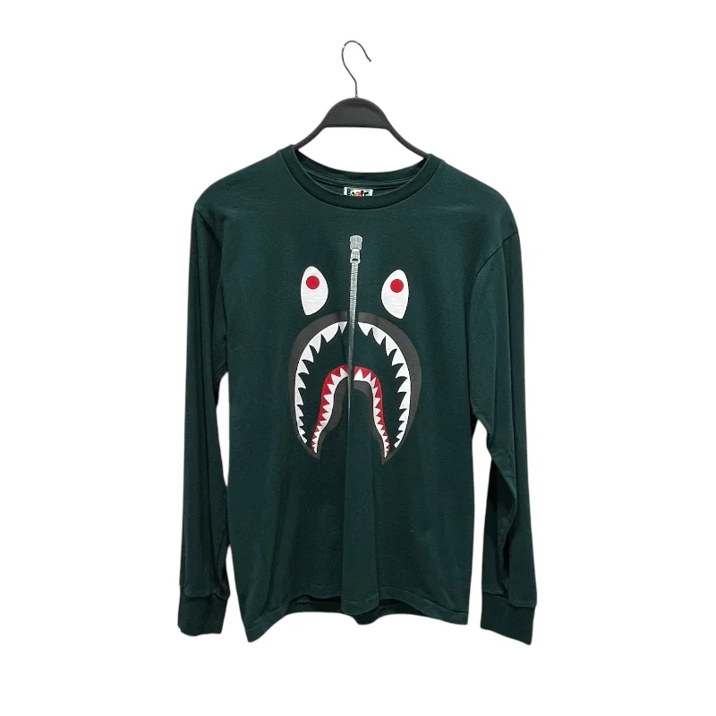 Easygoing Style BAPE/LS T-Shirt/M/Cotton/GRN/Shark