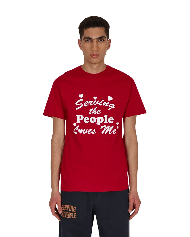 College Style Loves Me T-Shirt Red