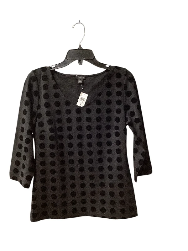 Trendy Traveler Top Long Sleeve By Ann Taylor In Black, Size: S