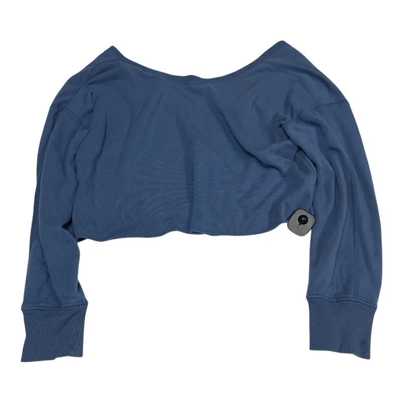 Elegant And Charming Top Long Sleeve By Aerie In Blue, Size: L