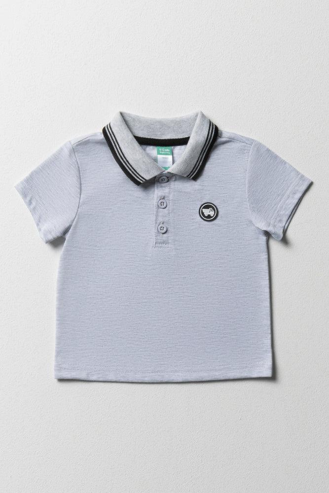 Soft Comfort Wear Short Sleeve Golfer Grey