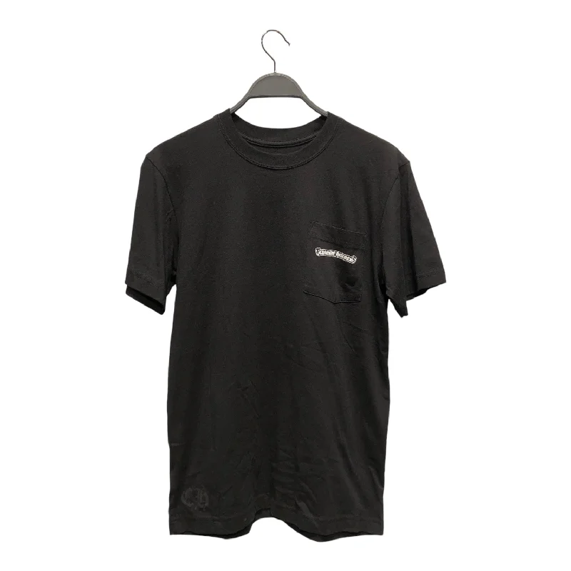 Soft Fashion CHROME HEARTS/T-Shirt/S/Cotton/BLK/floral cross back logo