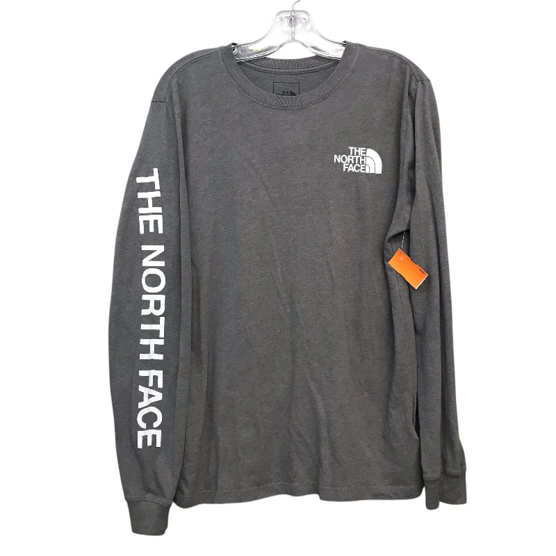 Cozy Essentials Top Ls Basic By The North Face In Grey, Size:S