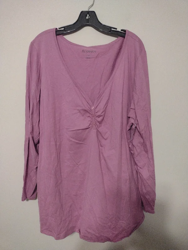 Luxe Comfort Top Long Sleeve By Romans  Size: 3x