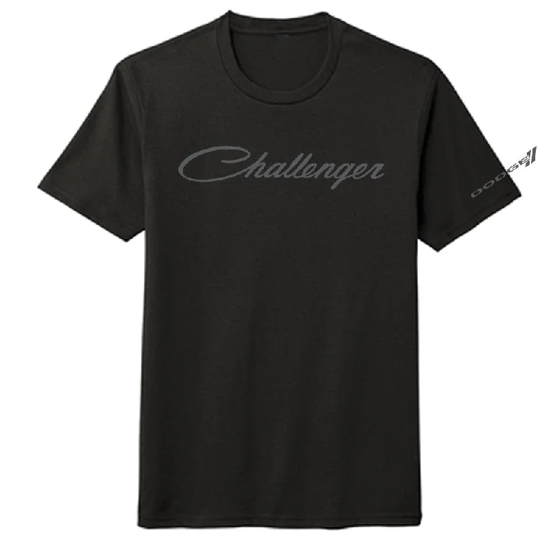Fashionable Ease Mens Blackout Dodge Challenger T-shirt