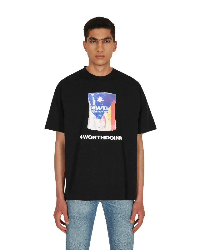 Comfortable Fashion Looks The Ceramic Flag T-Shirt Black