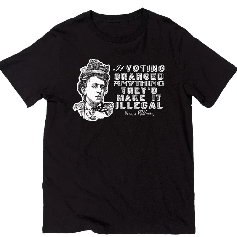 Relaxed Dresses Emma Goldman Voting Quote Shirt