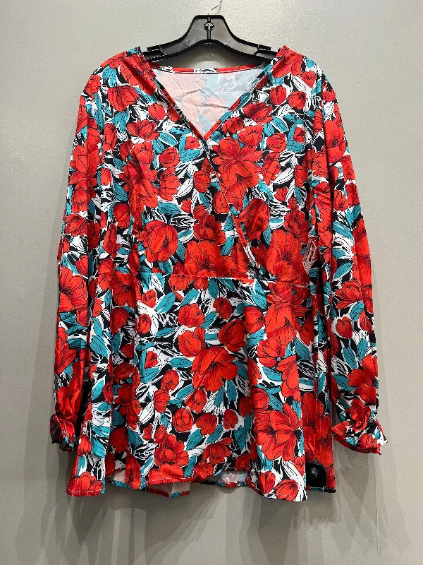 Casual Comfort Top Long Sleeve By Shein  Size: 2x