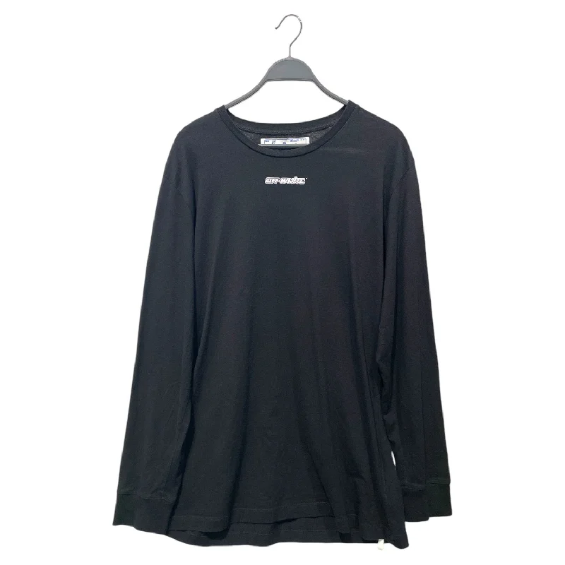 Warm Layers OFF-WHITE/LS T-Shirt/XXL/Black/Cotton/Graphic/OMAB001E20JER003