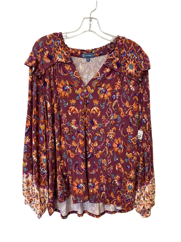 Elegant Series Top Long Sleeve By Democracy  Size: 3x