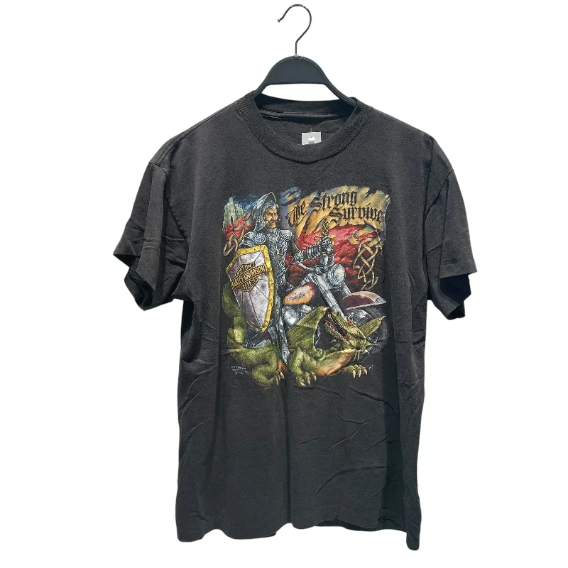 Advanced Customization HARLEY DAVIDSON/T-Shirt/Cotton/GRY/The Strong Survive 1990 SS