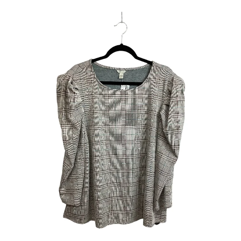 Relaxed Chic Top Long Sleeve By Cato  Size: 1x