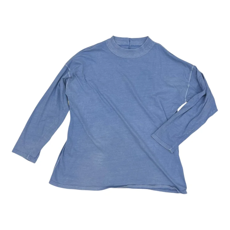 Casual Ease Top Ls Basic By We The Free In Blue, Size:S