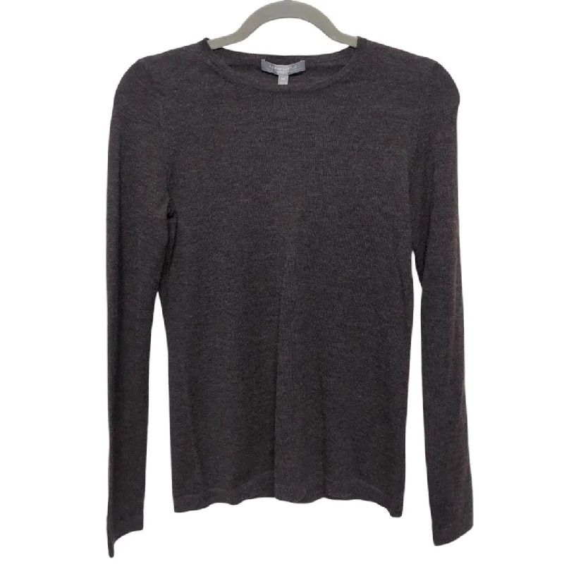 Fresh And Natural Top Long Sleeve Designer By Neiman Marcus In Brown, Size: Xs