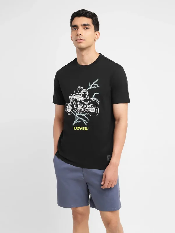 Soft Looks Men's Graphic Slim Fit T-shirt