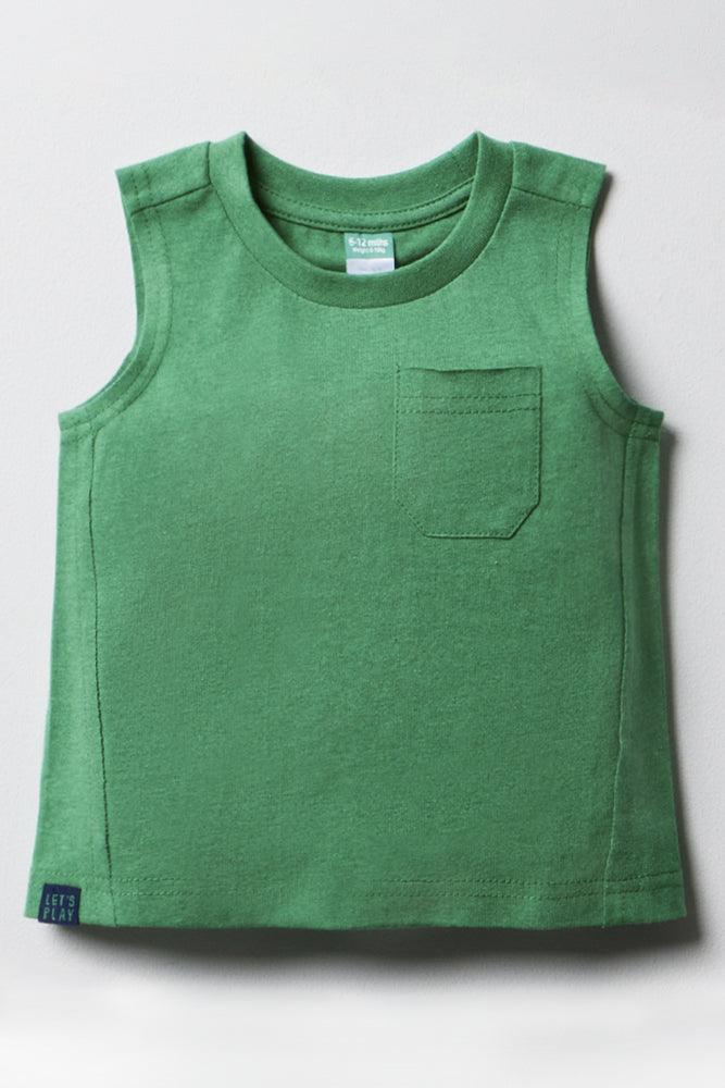 Sweet Girl Sleeveless T-Shirt Green