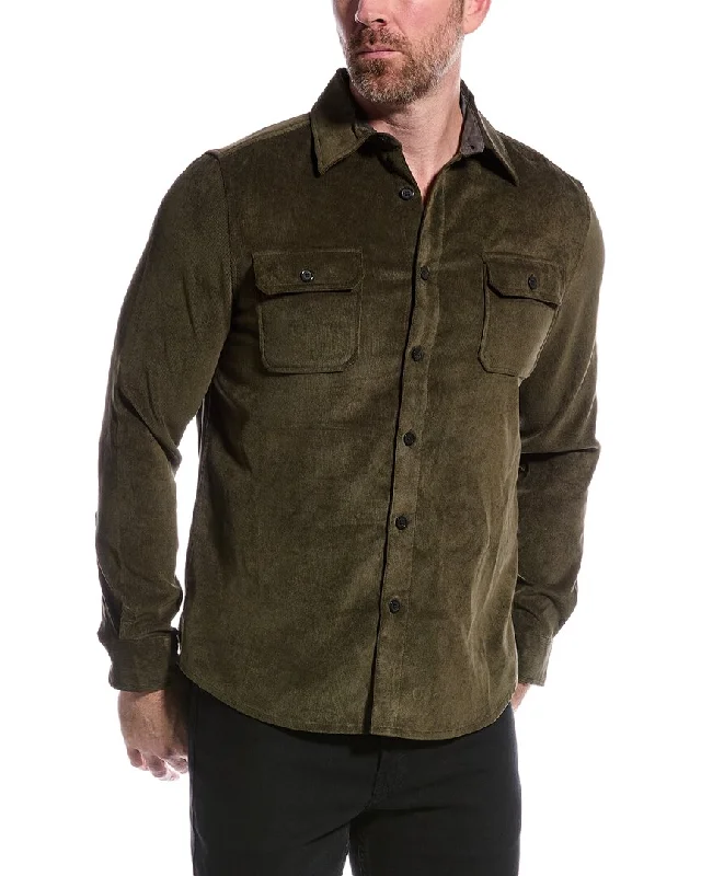 Comfortable Wear Report Collection Flex Corduroy Sport Shirt