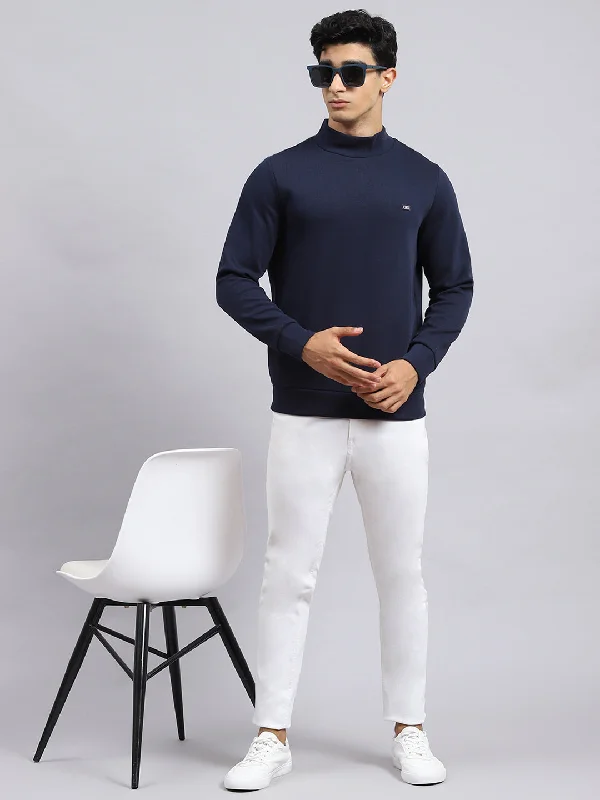 Trendy Dresses Men Blue Plain T-Shirt