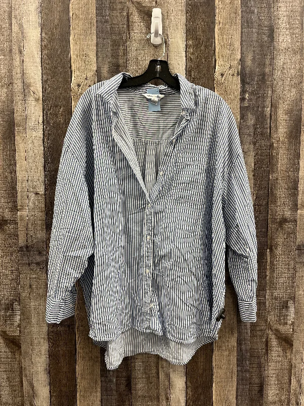 Fashionable Items Top Long Sleeve By Old Navy In Striped Pattern, Size: Xl