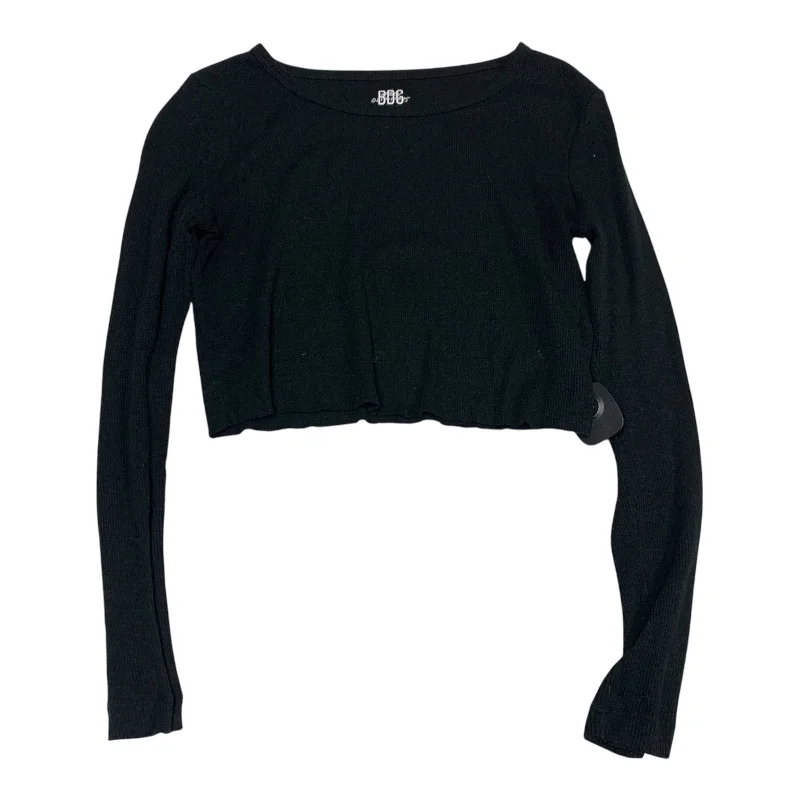 All-Day Style Top Long Sleeve Basic By Bdg In Black, Size: S