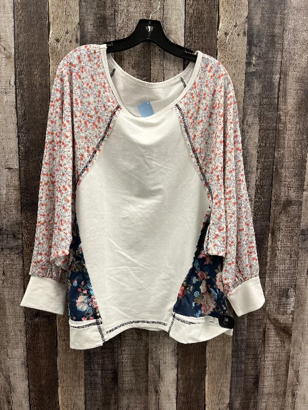 Cozy Chic Wear Top Long Sleeve By Cmf In Multi-colored, Size: Xl