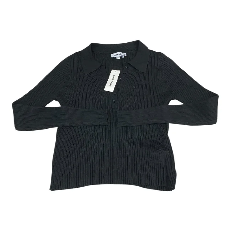 Simple Looks Top Ls By Dkny In Black, Size:S