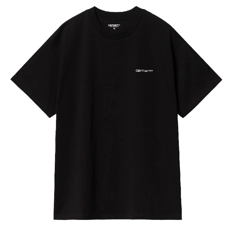 Carhartt WIP Script Embroidery T-Shirt Black / White