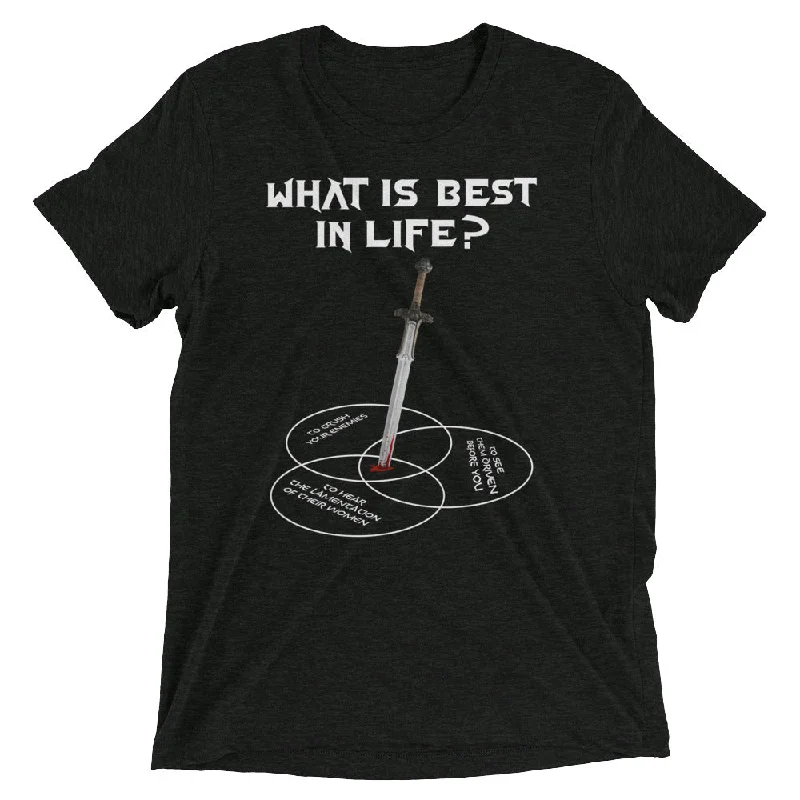 Soft Relaxation Wear What Is Best In Life Conan Venn Diagram Tri-Blend Workout T-Shirt