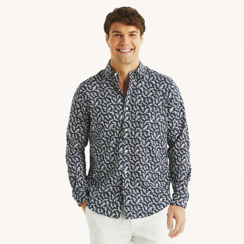 Fashionable And Versatile Nautica Mens Printed Shirt