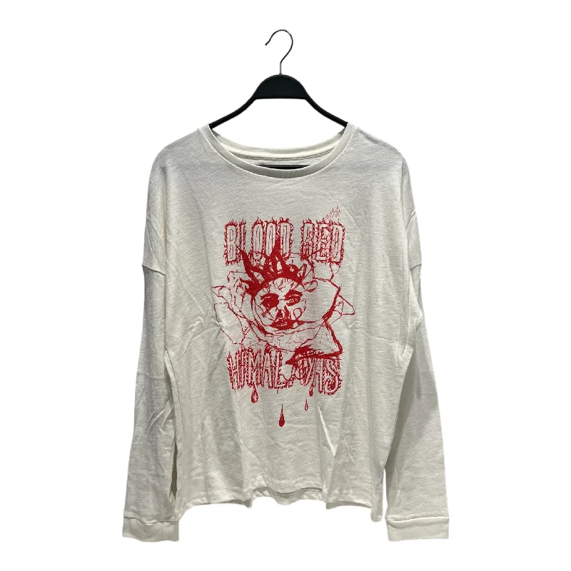 Outdoor Trend SIBERIA HILLS/LS T-Shirt/L/Cotton/WHT/Graphic/BLOOD HIMALAYAS