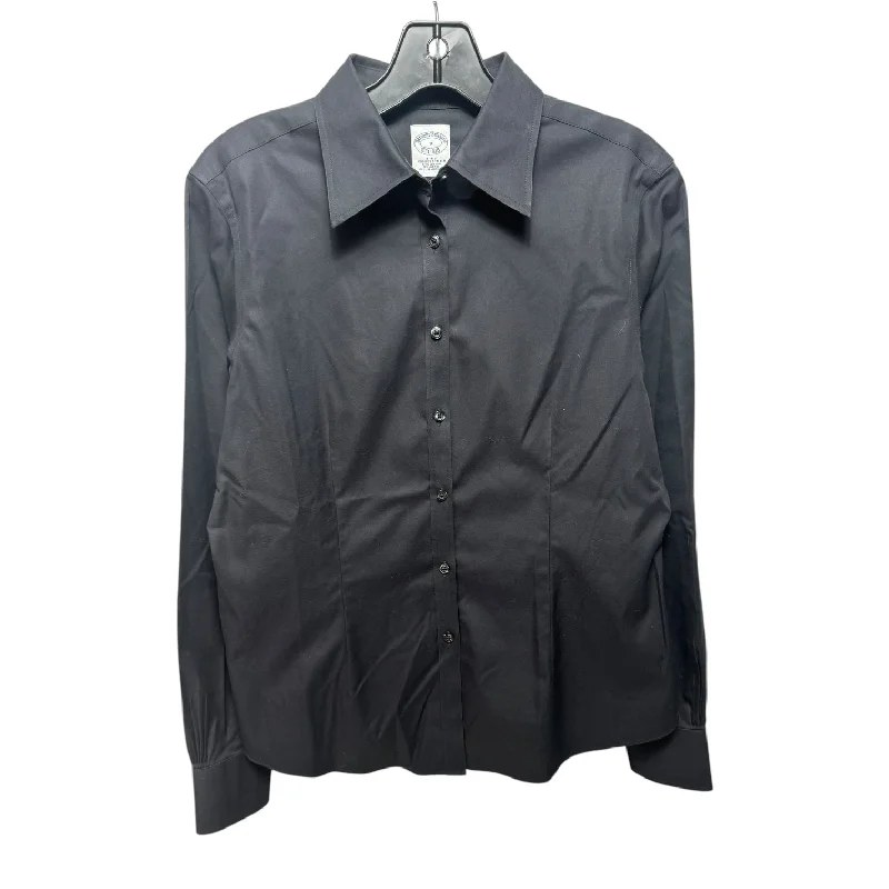Outdoor Trend Top Long Sleeve By Brooks Brothers In Black, Size: 8