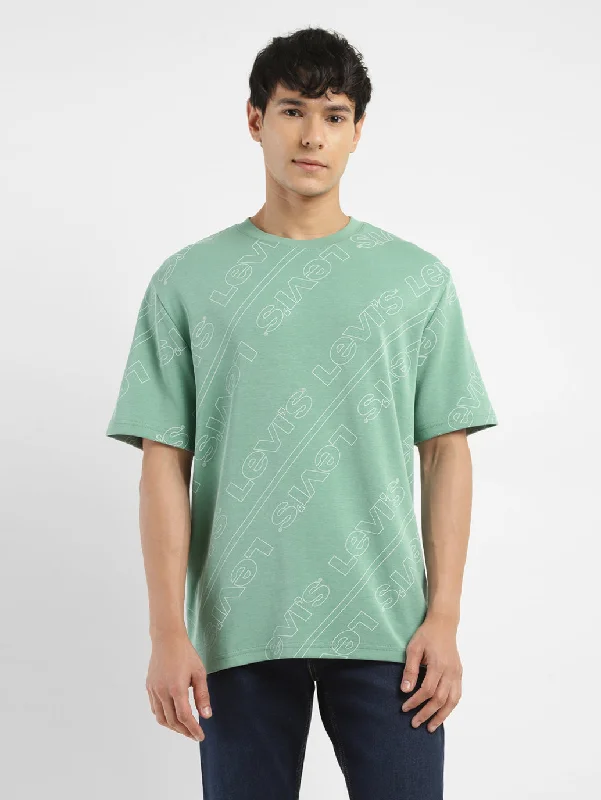 High-end Design Men's Brand Logo Crew Neck T-shirt