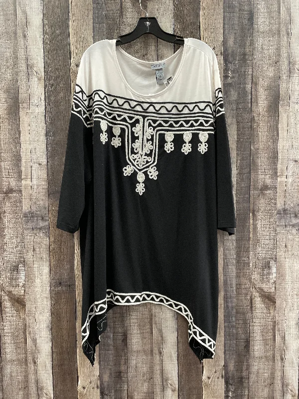 Cozy Pants Top 3/4 Sleeve By Catherines  Size: 4x