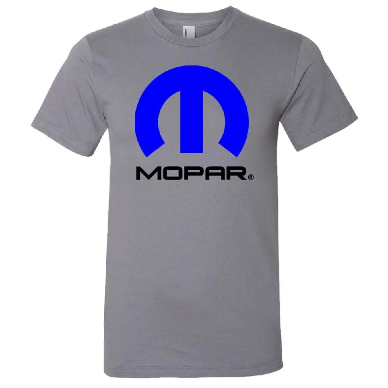 Chic Lounge Mens Mopar Current Logo Two Tone T-shirt (Slate Grey)