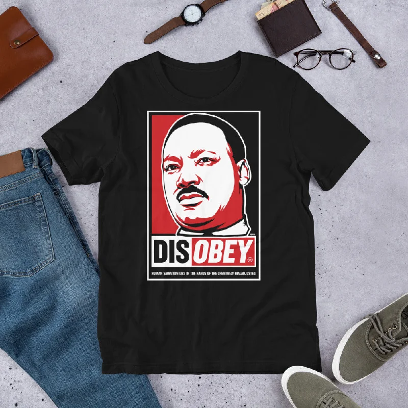 Elegant Series MLK Civil Disobedience Quotation Graphic T-Shirt