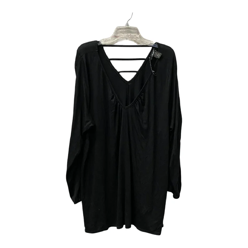 Innovative Design Top Ls Basic By Torrid In Black, Size:4X