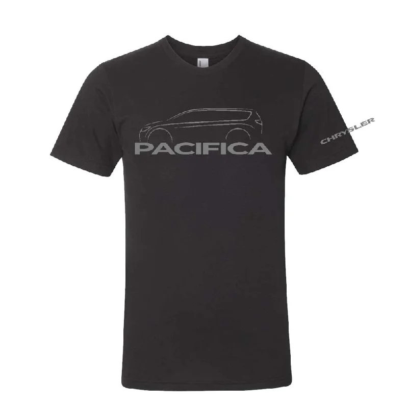 Layered Comfort Mens Chrysler Pacifica Silhouette T-shirt (Black)