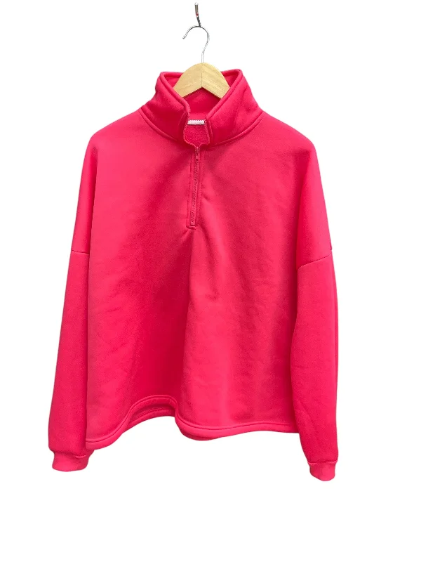 Short Design Top Long Sleeve By Clothes Mentor In Pink, Size: 4x