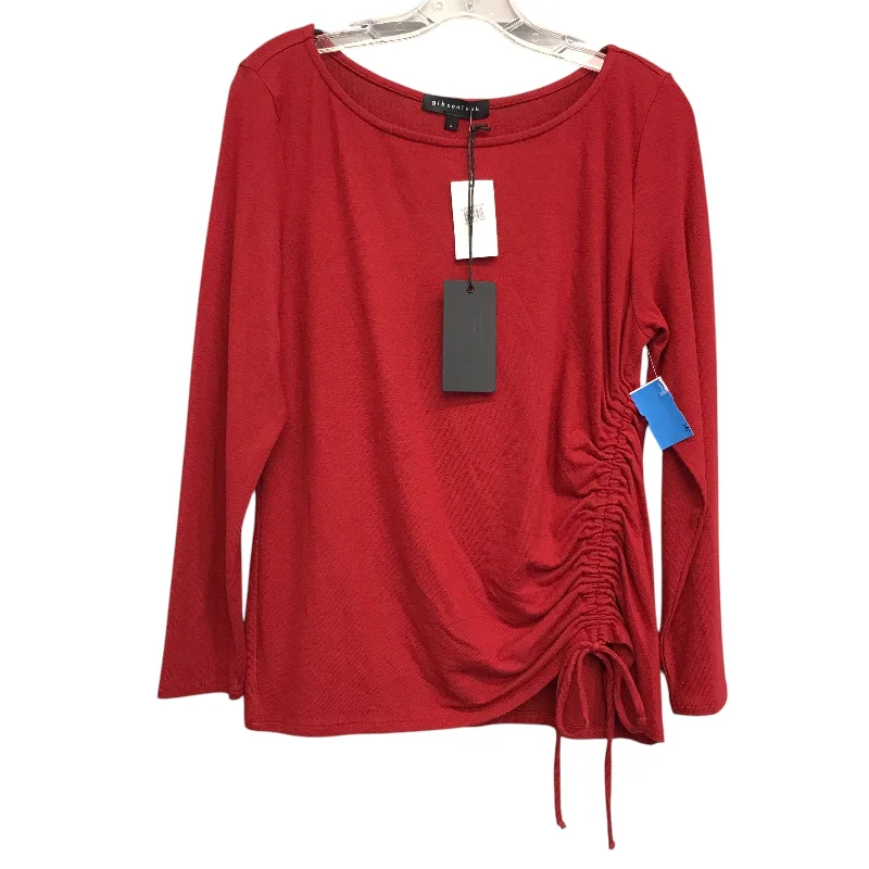 Dynamic Fashion Top Ls By Gibson Look In Orange, Size:L