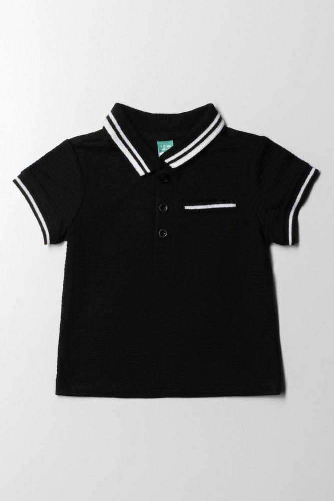 French Style Golfer T-Shirt Black