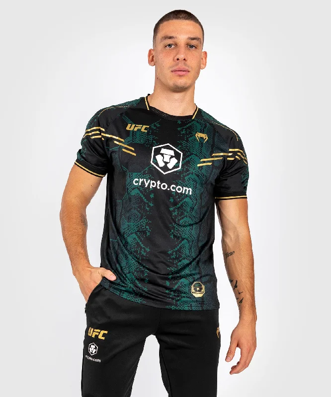 Light Fit UFC Adrenaline by Venum Authentic Fight Night Men’s Jersey - Emerald Edition - Green/Black/Gold