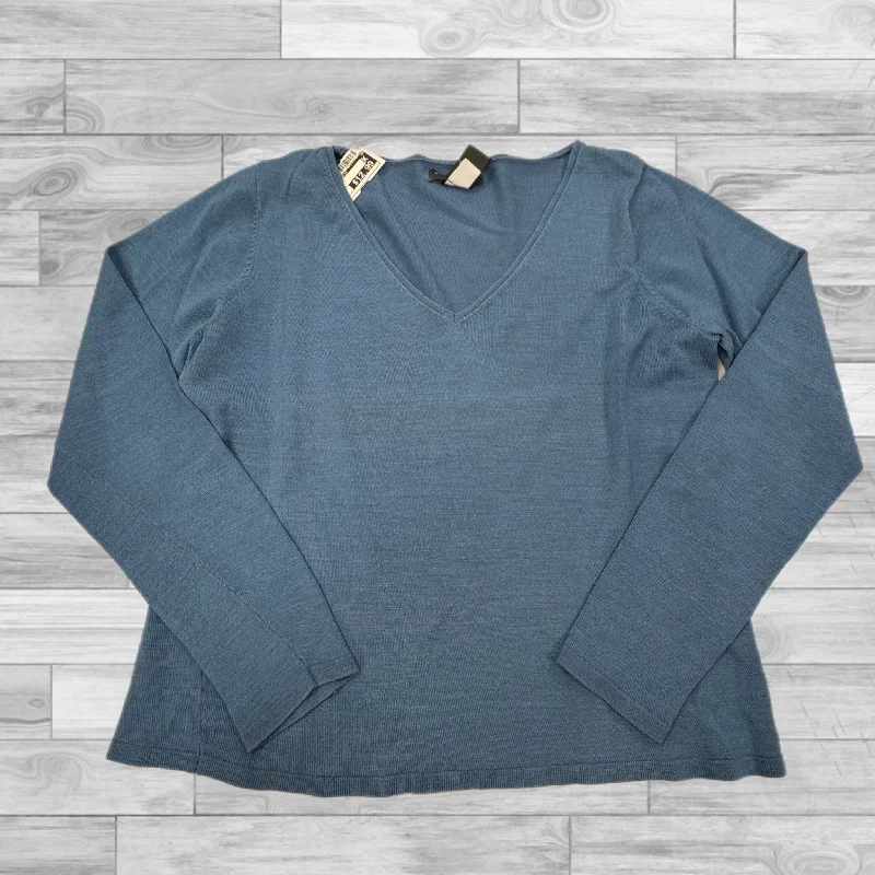 Romantic And Fresh Top Long Sleeve Basic By Banana Republic In Blue, Size: M