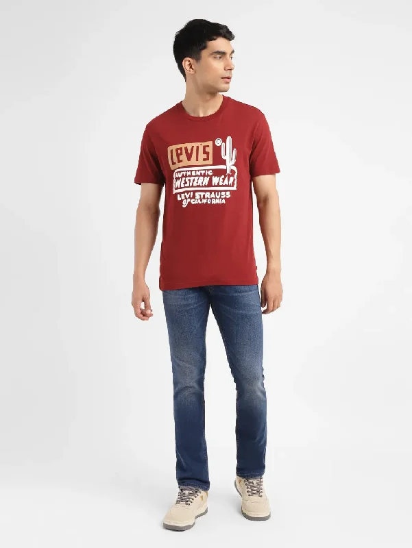 Carefree Men's Graphic Print Slim Fit T-shirt