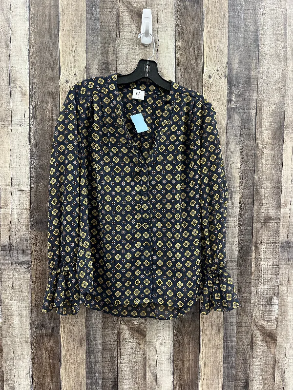 Exquisite Details Top Long Sleeve By Cabi In Multi-colored, Size: S