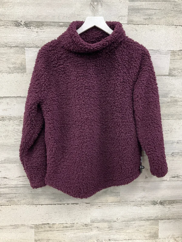Modern Comfort Wear Top Long Sleeve By Eddie Bauer In Purple, Size: S