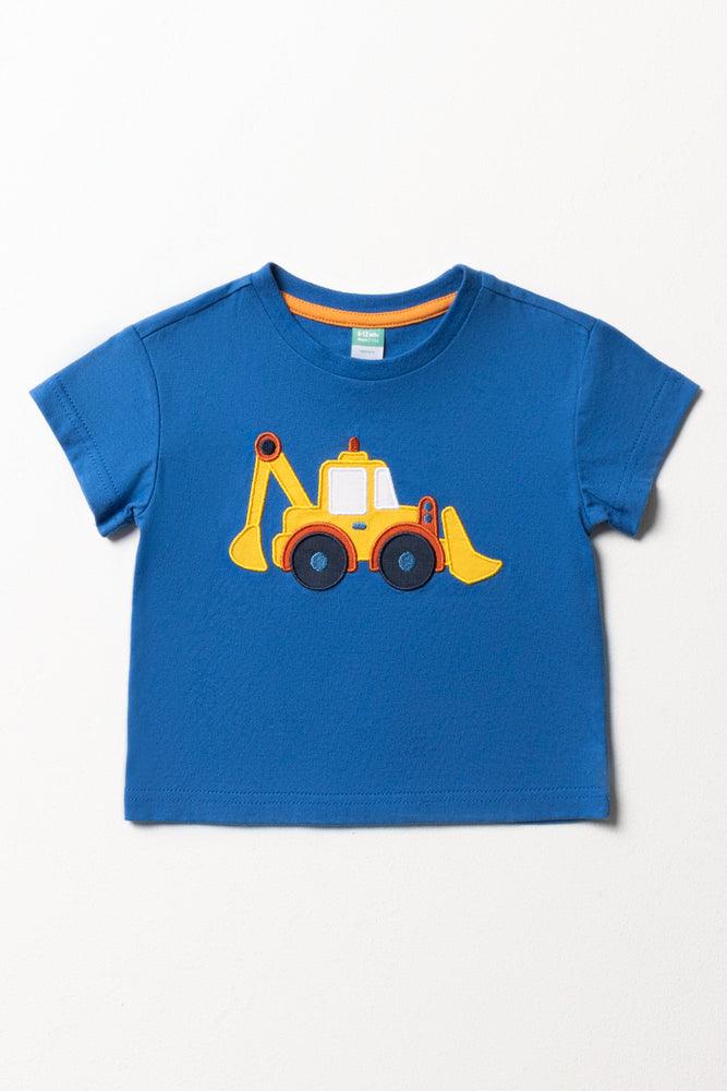 Eye-catching Personality Short Sleeve T-Shirt Blue