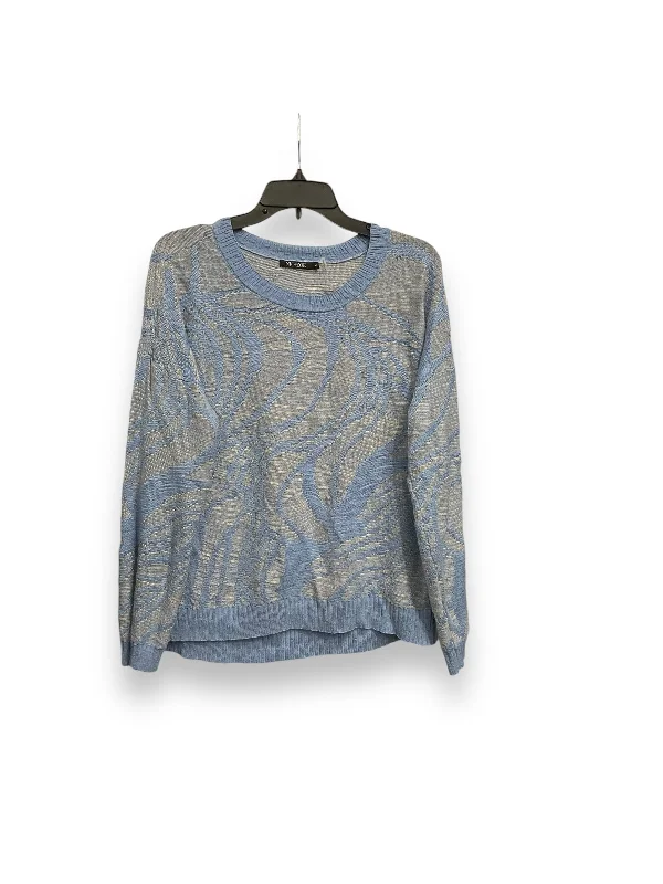 Easy Fashion Top Long Sleeve By Nic + Zoe In Blue, Size: L